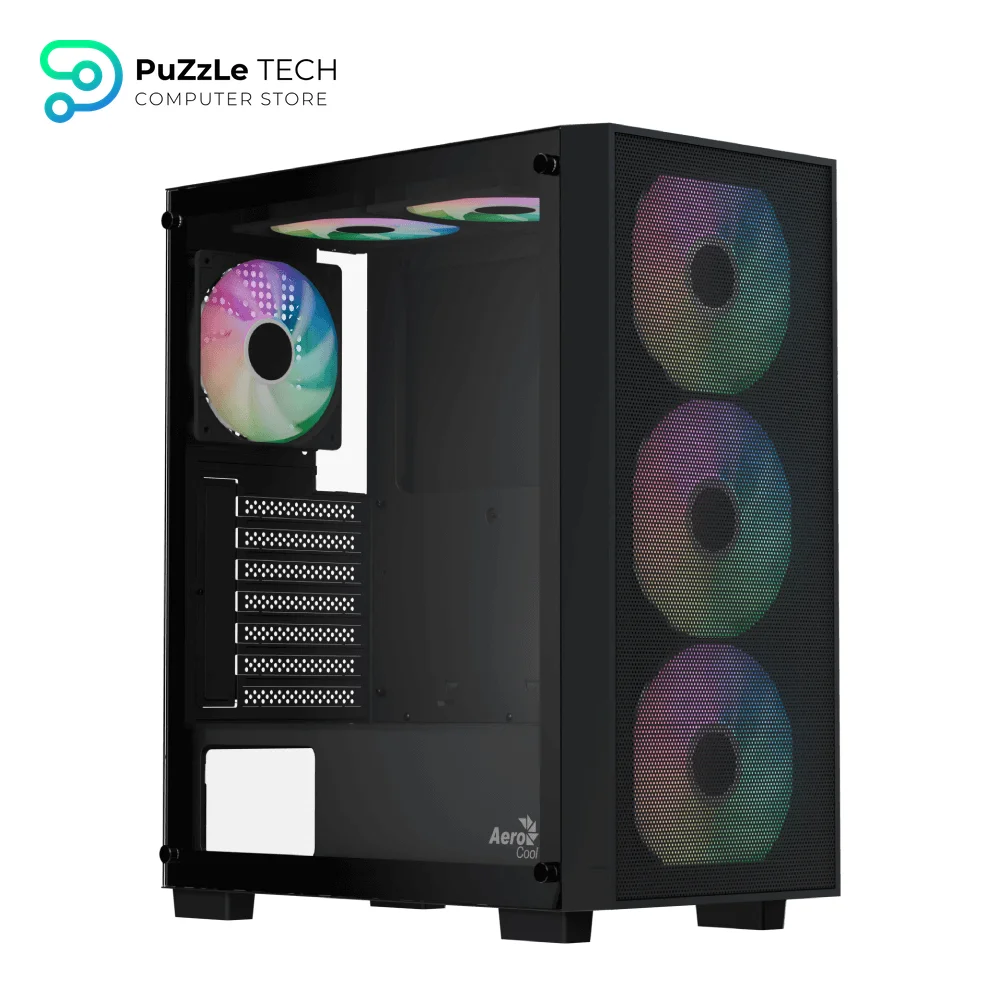 AeroCool B509A Flow Black + PSU Case