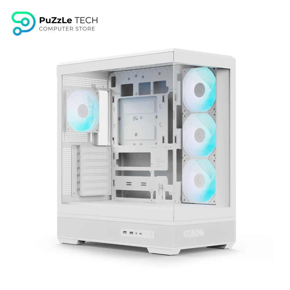 AeroCool P500B Digi 4Fan ARGB Mid Tower Case White