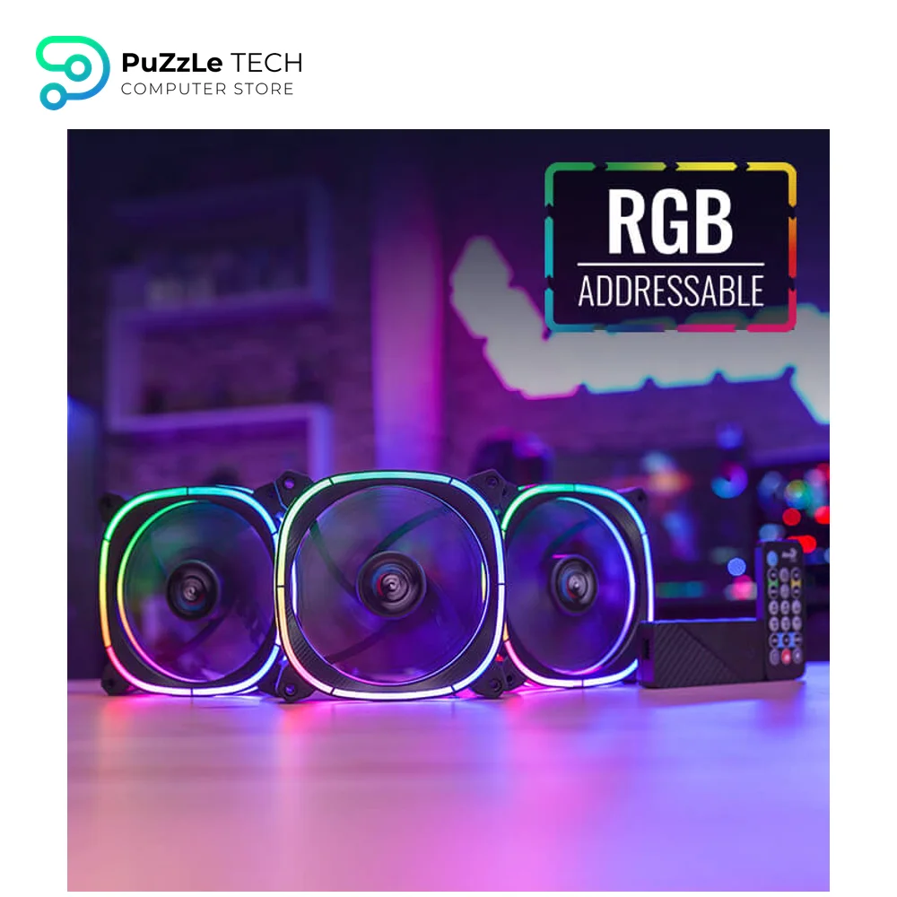 AeroCool Astro 12 Pro 3x120mm ARGB Black Fan 3