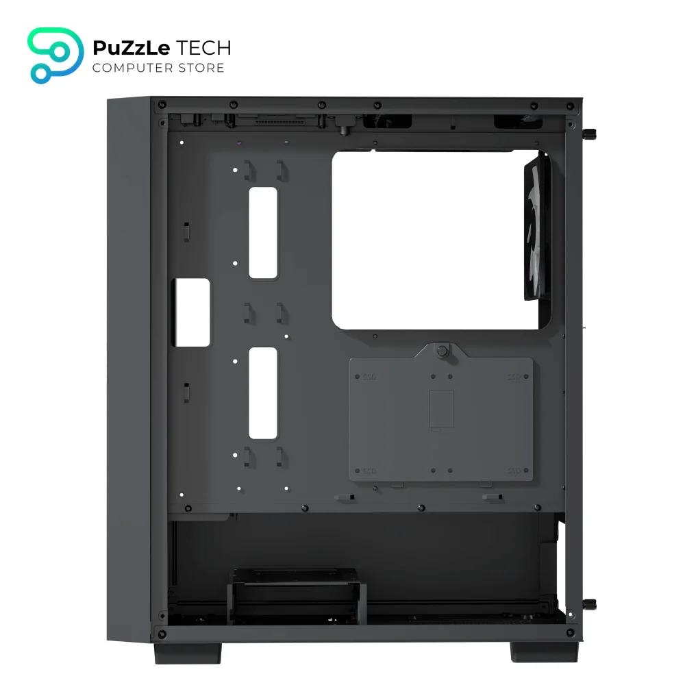 AeroCool B508A Flow Black + PSU Case 10