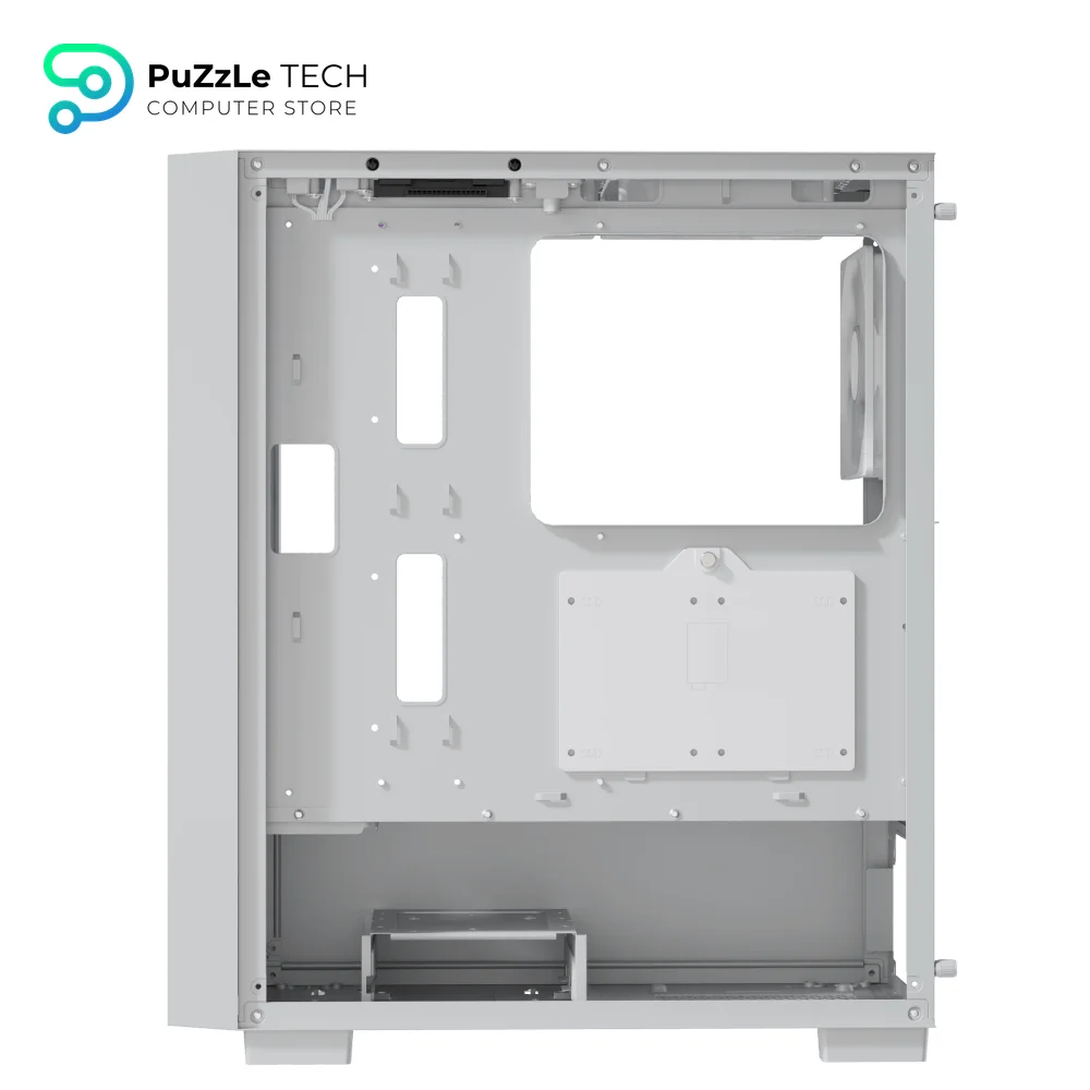 AeroCool B508A Flow White + PSU Case 4