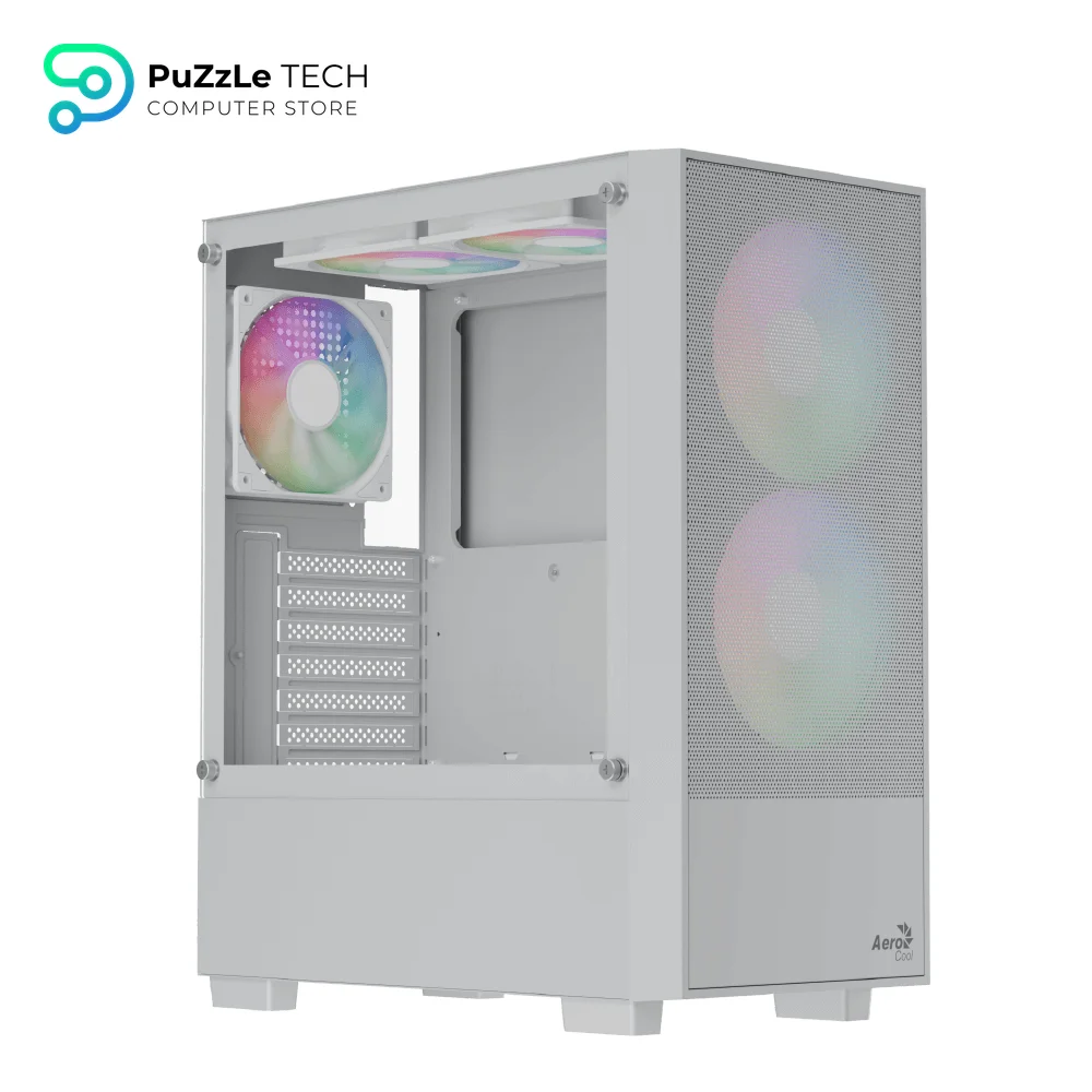 AeroCool B508A Flow White + PSU Case 6