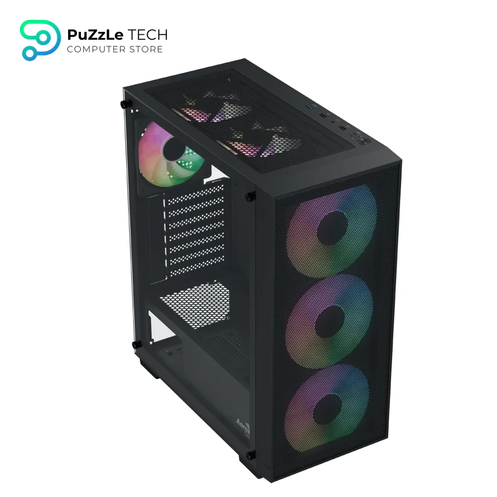 AeroCool B509A Flow Black + PSU Case