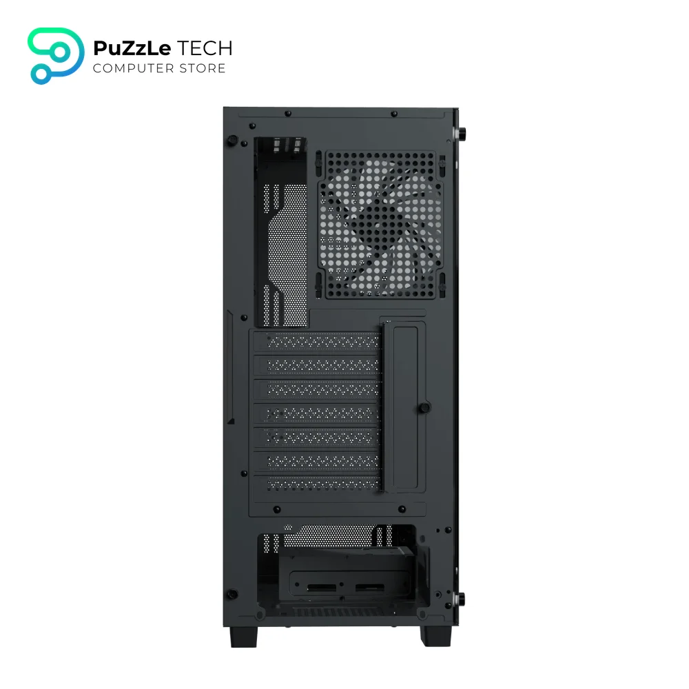 AeroCool B509A Flow Black + PSU Case 3