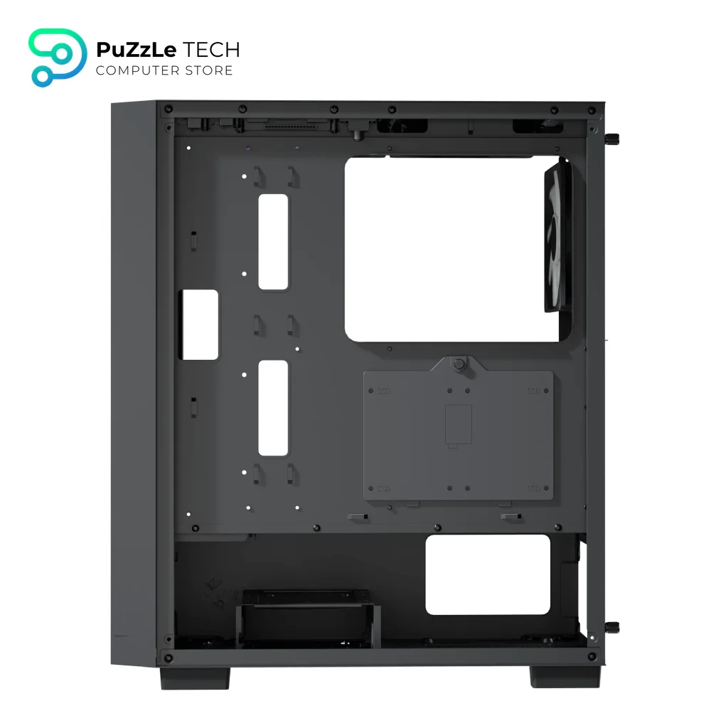 AeroCool B509A Flow Black + PSU Case 4