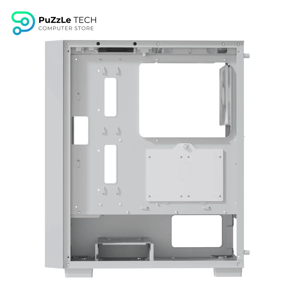 AeroCool B509A Flow White + PSU Case 4