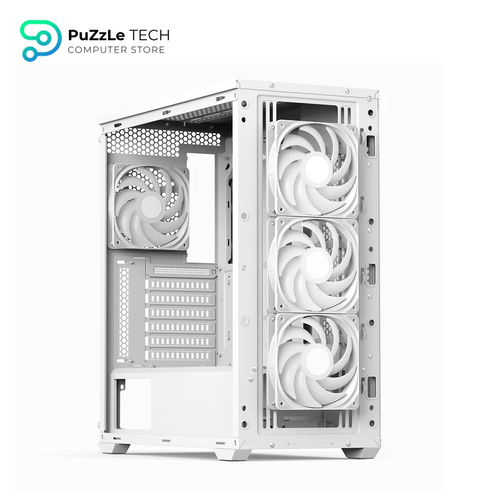 AeroCool D501A Mid Tower Case - 11 Fan Slots - 400mm GPU - ATX-m-ATX-mini-ITX 5