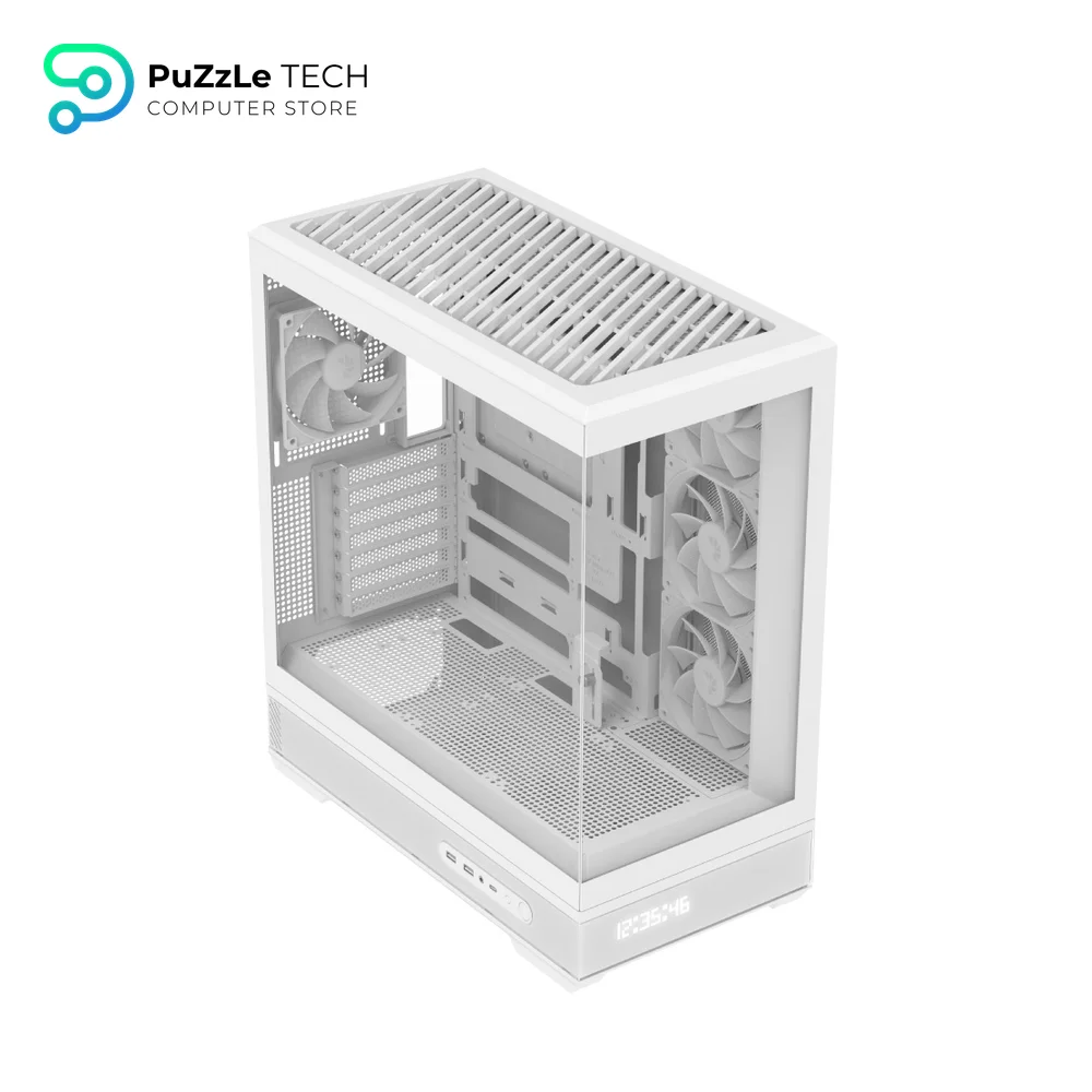 AeroCool P500B Digi 4Fan ARGB Mid Tower Case White 3
