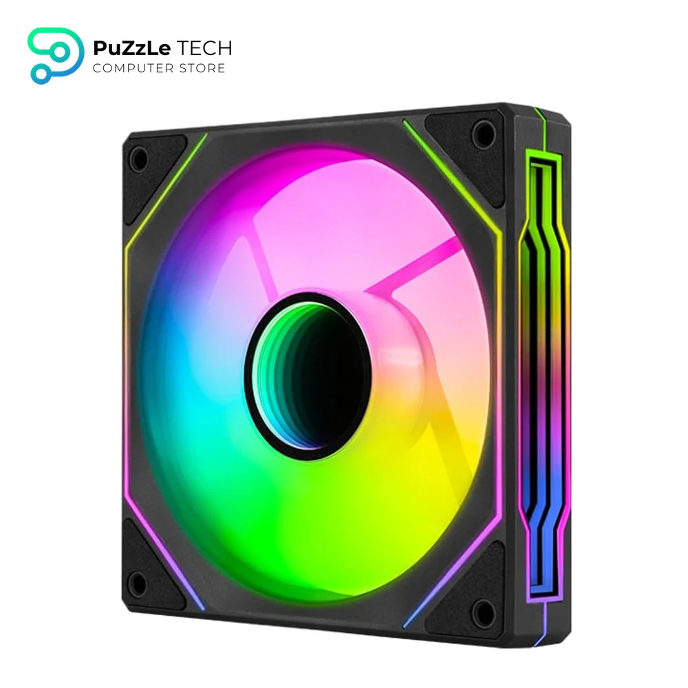AeroCool Phantom M-3 Reverse Black ARGB Liquid Air Case Fan