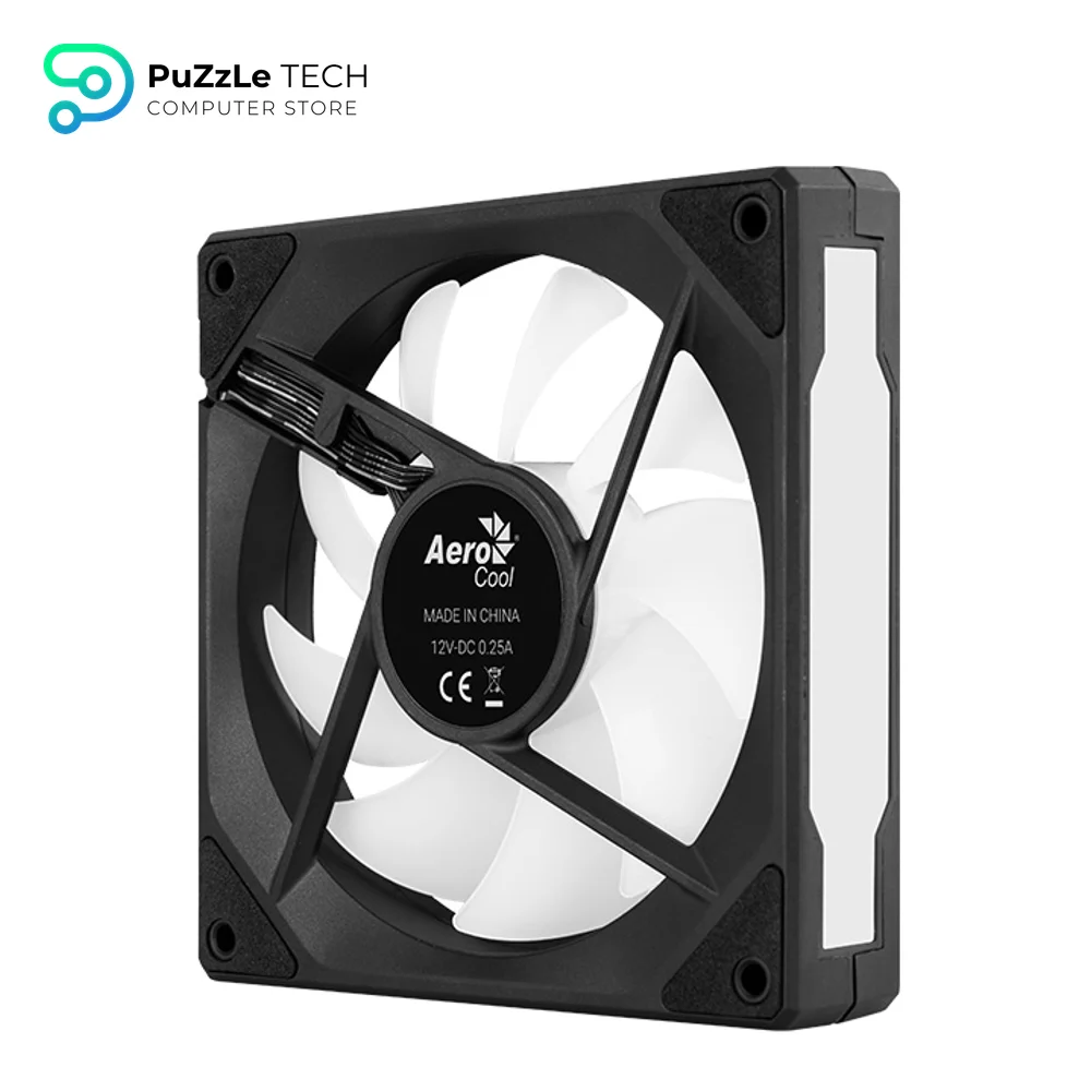AeroCool Phantom M-3 Reverse Black ARGB Liquid Air Case Fan 4