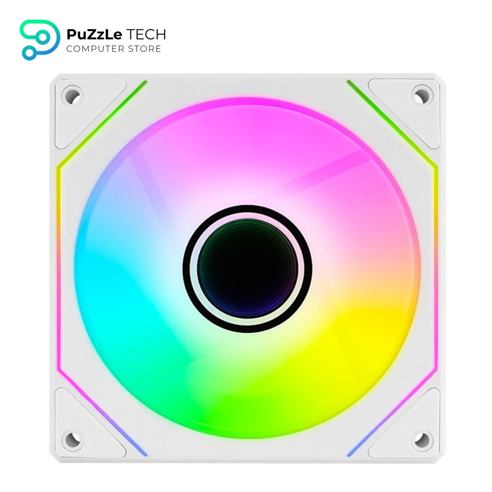 AeroCool Phantom M-3 Reverse White ARGB Liquid Air Case Fan 2