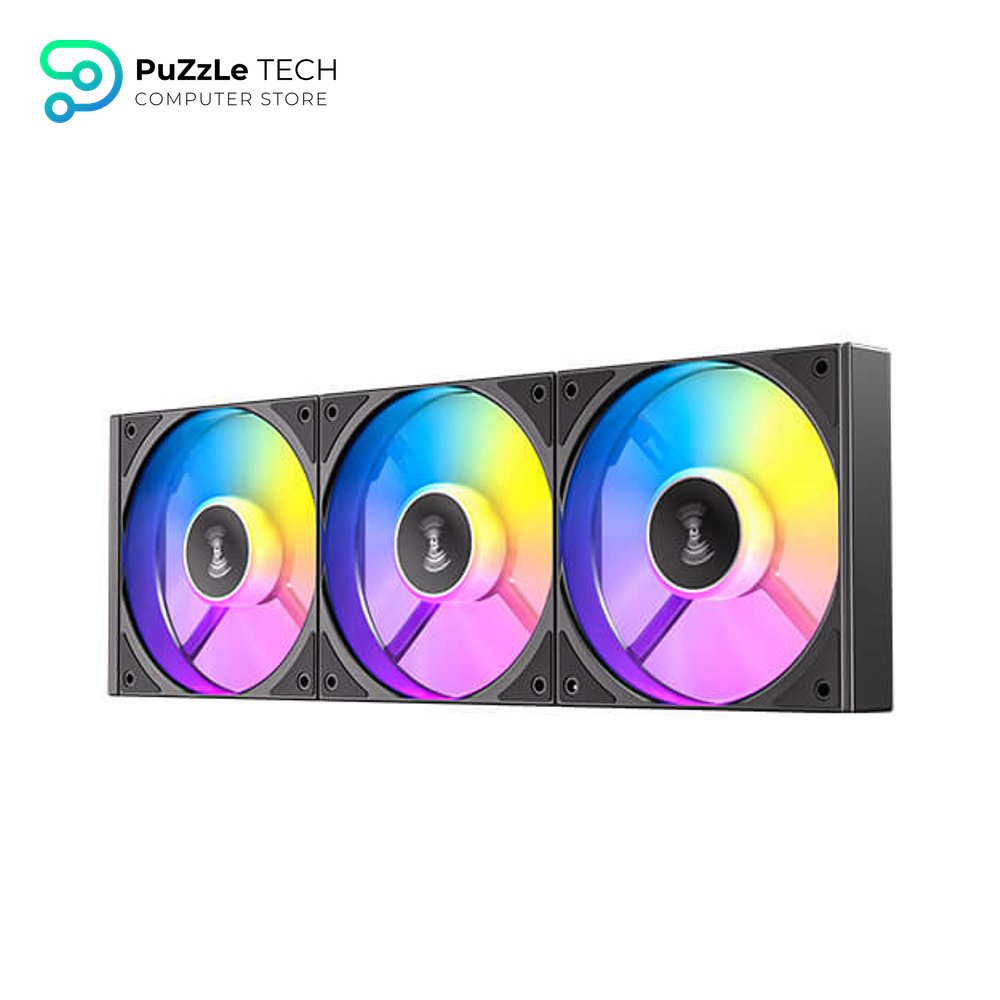 Antec CONNECT C120R REVERSE ARGB PWM Fan 120mm - 3-Pack - Hydraulic Bearing - 800-1800RPM - 43.2 CFM (C120R ARGB_3PK)