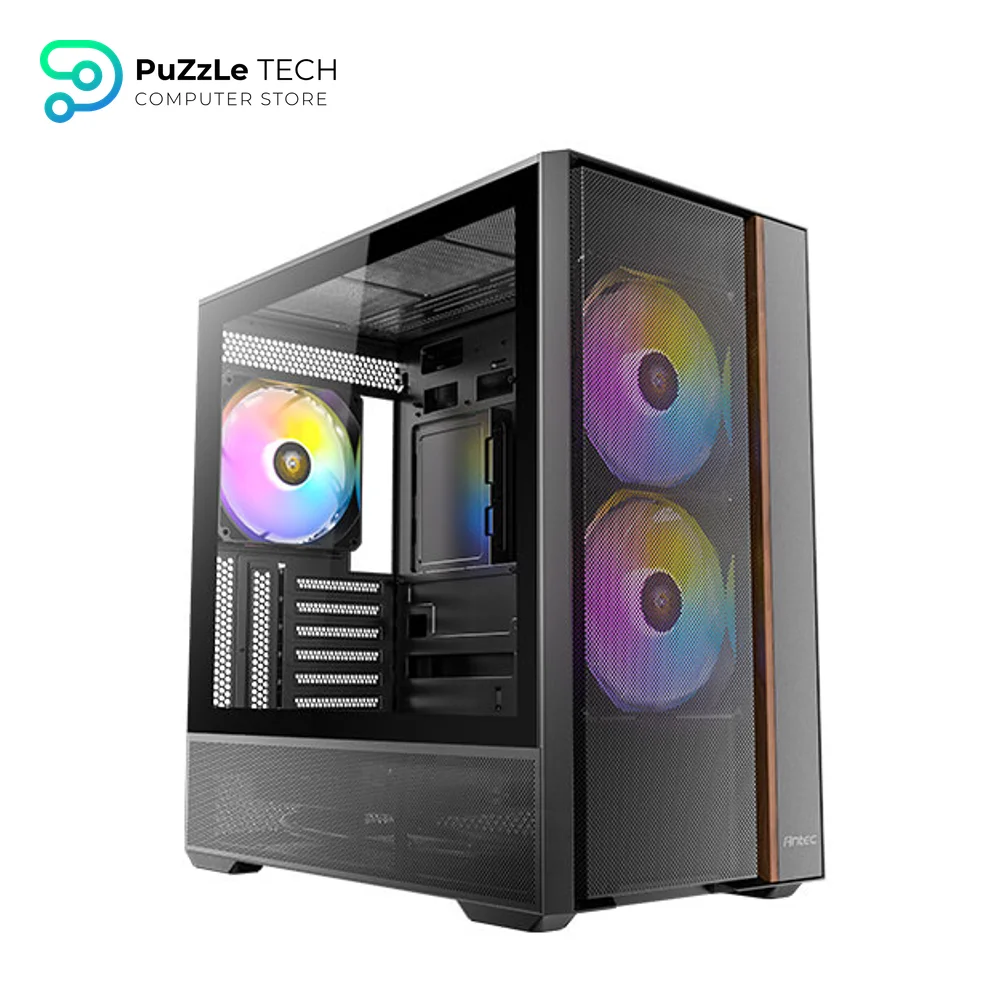 Antec FLUX REAR ARGB Gaming Mid Tower Case - Black