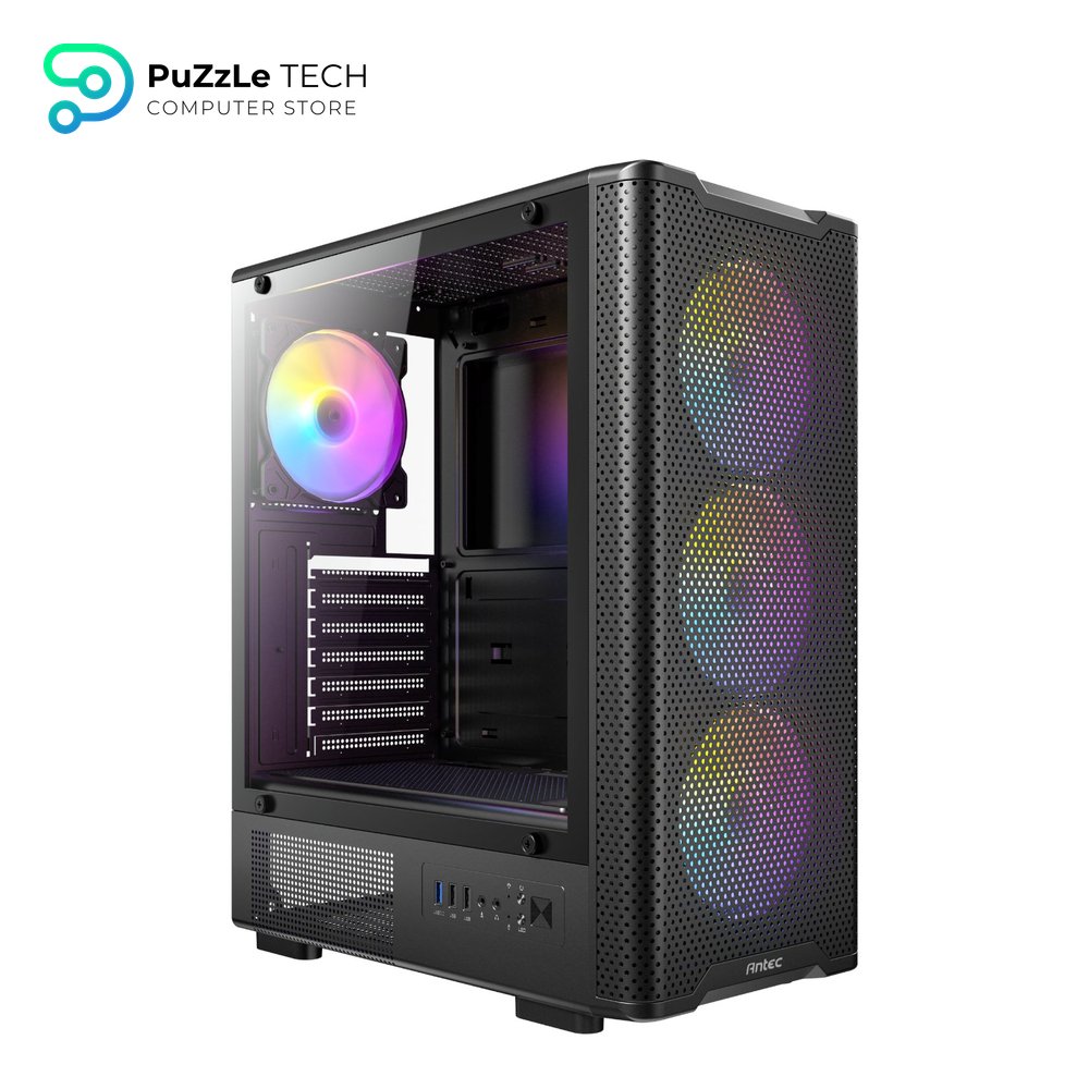 Antec VX310 ARGB Mid-Tower Gaming Case with 4x120mm Pre-installed ARGB Fans