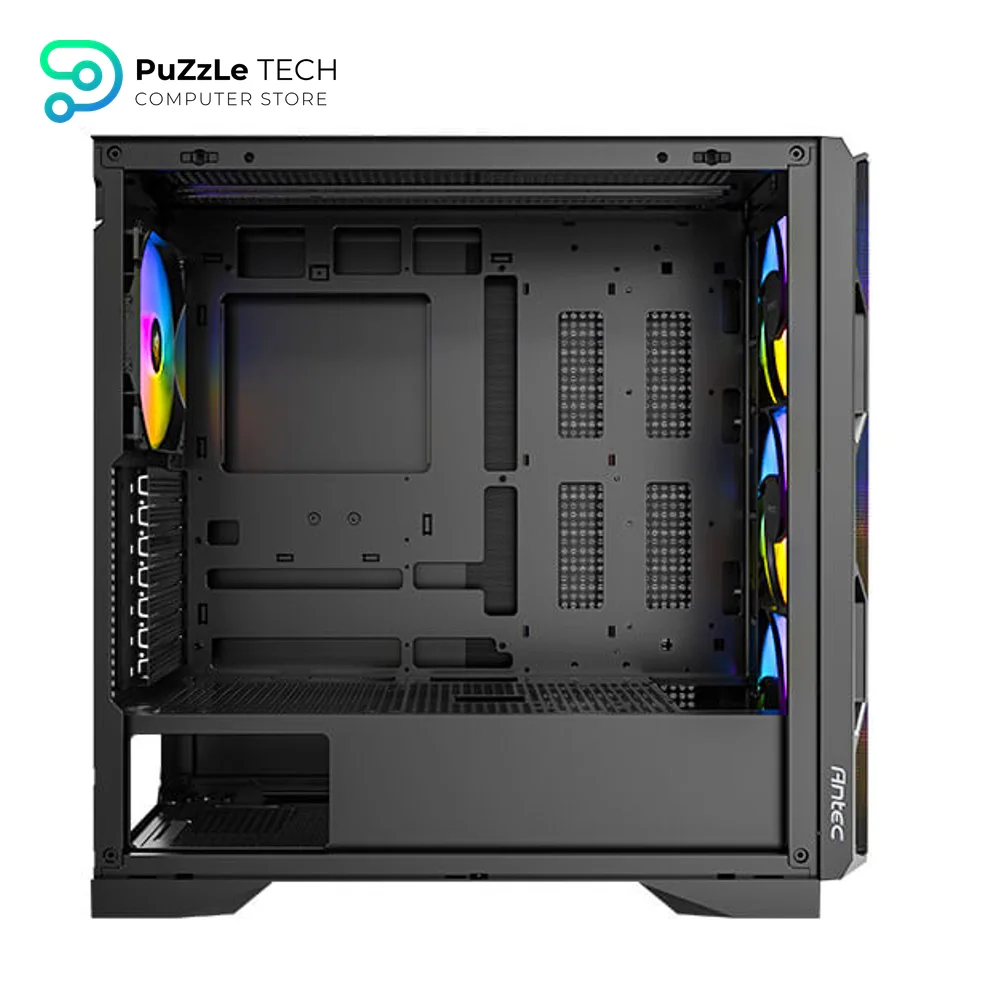 Antec AX1000 Lite Mid-Tower Gaming Case With 4FAN 140mm ARGB PWM Fans + PSU Antec Atom G750 750W Gold 8