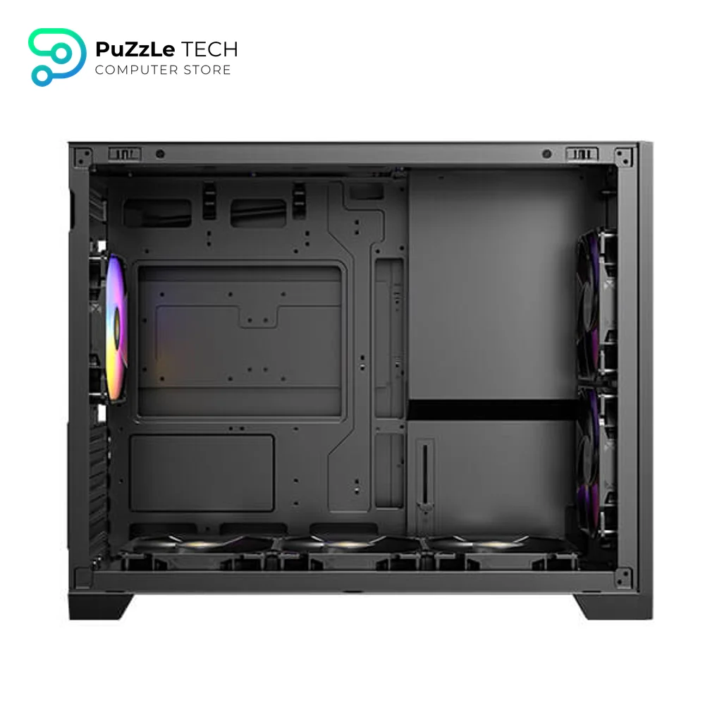 Antec Flux M - 6 PWM Fans Included - F-LUX Platform - Vertical Airflow Design - 360mm Top Radiator Support - Type-C 3.2 Gen 2 - Full-Size Dust Filters - Compact Micro-ATX PC Case 14