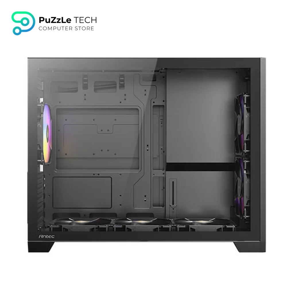 Antec Flux M - 6 PWM Fans Included - F-LUX Platform - Vertical Airflow Design - 360mm Top Radiator Support - Type-C 3.2 Gen 2 - Full-Size Dust Filters - Compact Micro-ATX PC Case 15