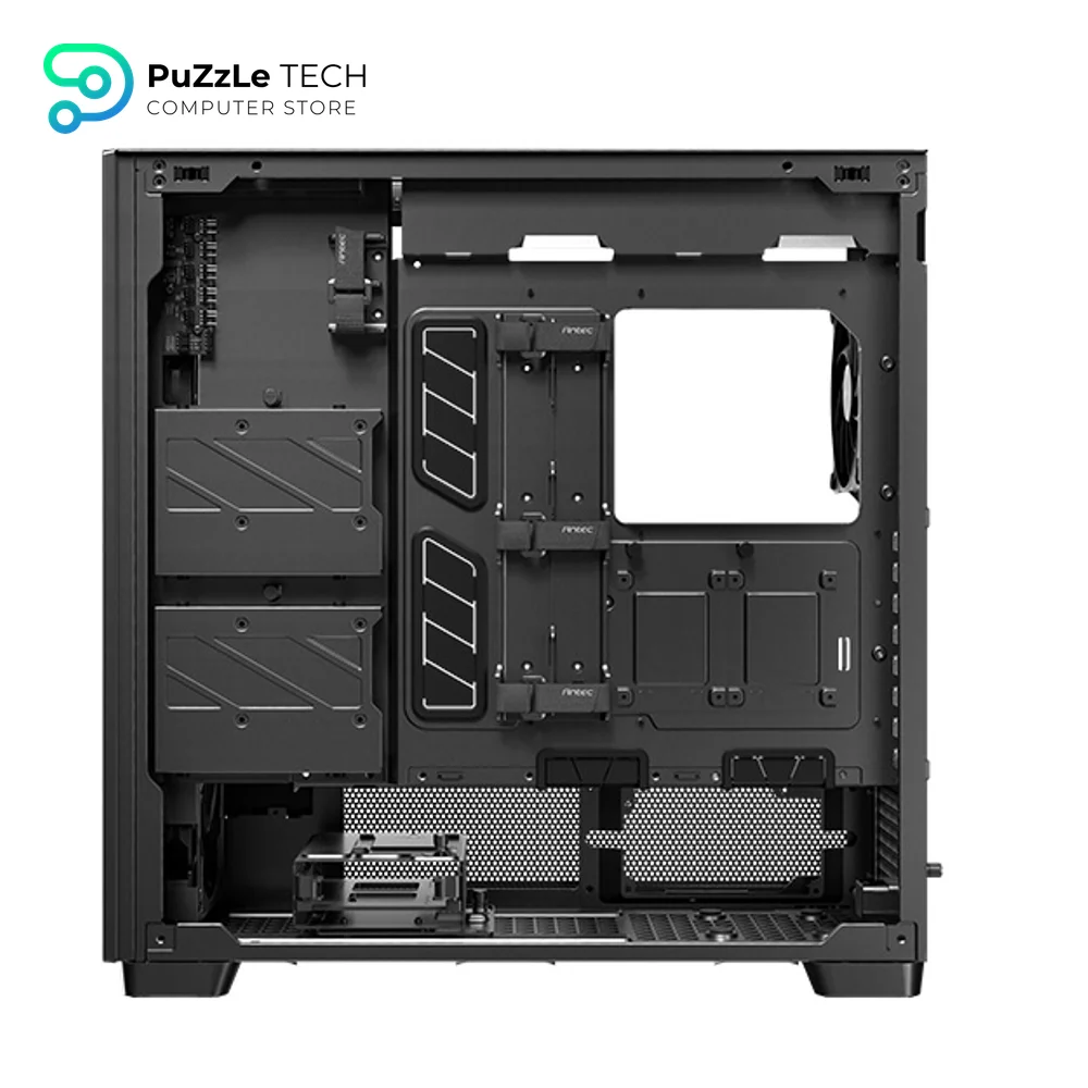 Antec Flux Pro - 6 x PWM Fans Included - High-Airflow Front Panel with Walnut Wood 16