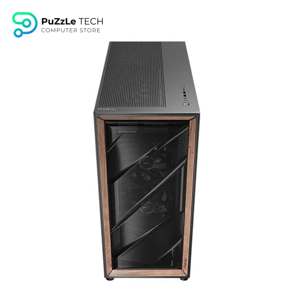 Antec Flux Pro - 6 x PWM Fans Included - High-Airflow Front Panel with Walnut Wood 7