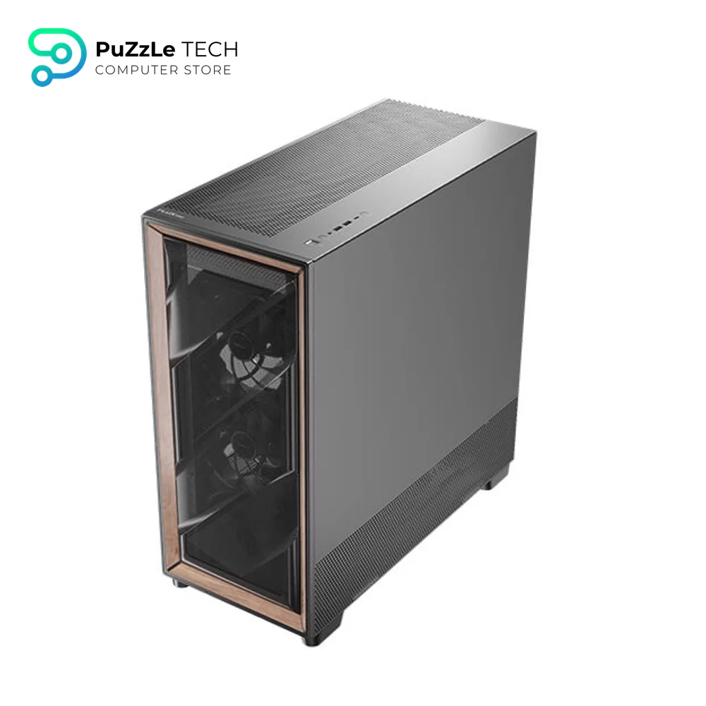 Antec Flux Pro - 6 x PWM Fans Included - High-Airflow Front Panel with Walnut Wood 8