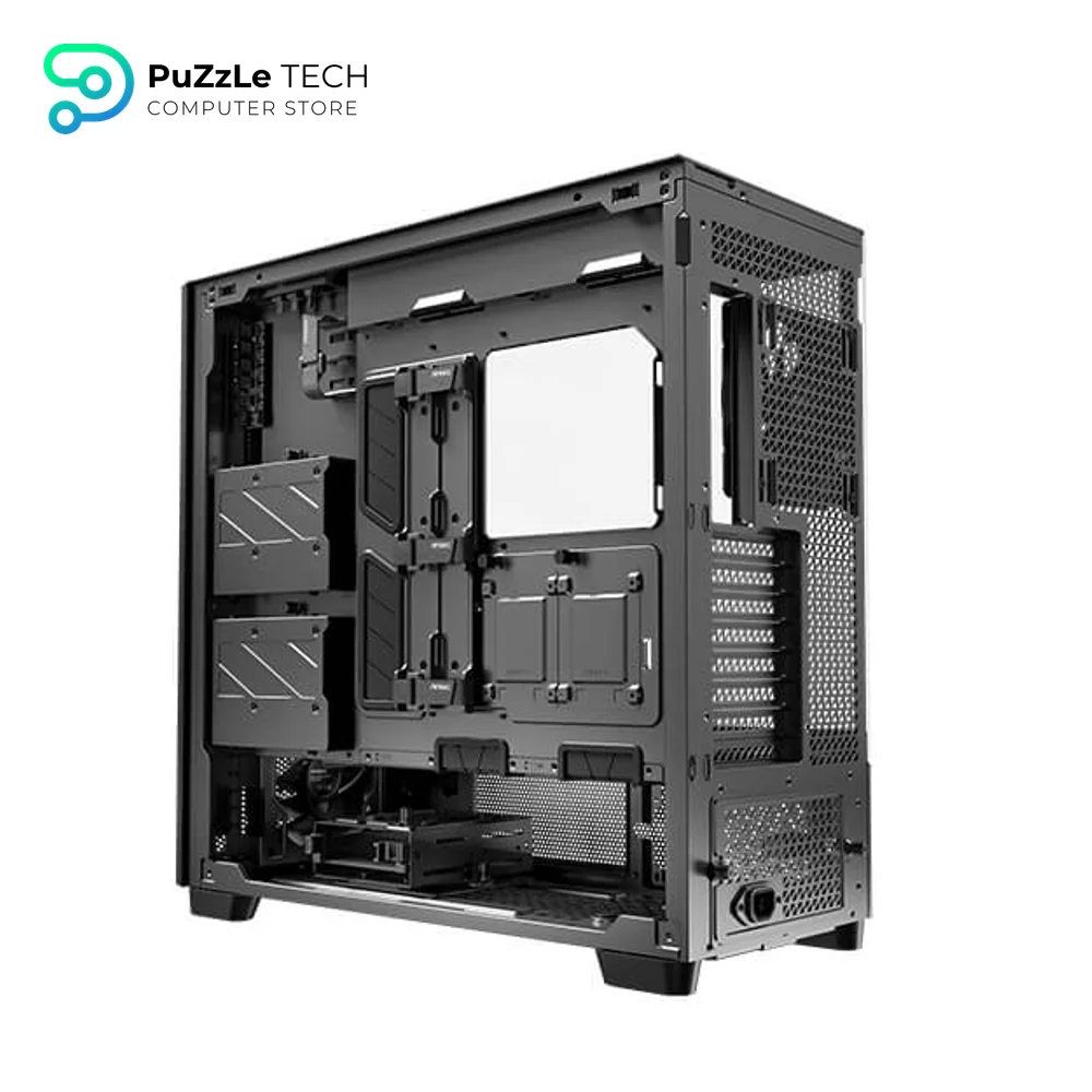 Antec Flux Pro - 6 x PWM Fans Included - High-Airflow Front Panel with Walnut Wood 14