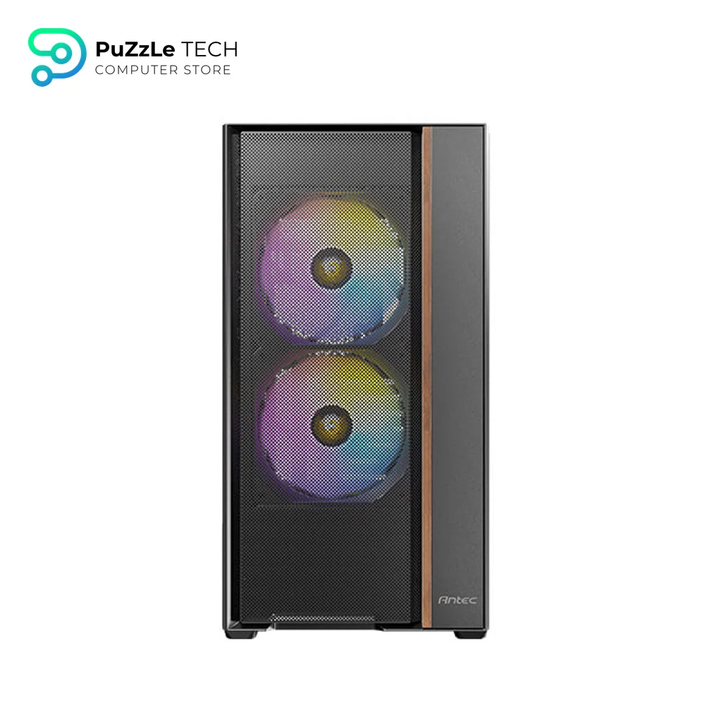 Antec FLUX REAR ARGB Gaming Mid Tower Case - Black