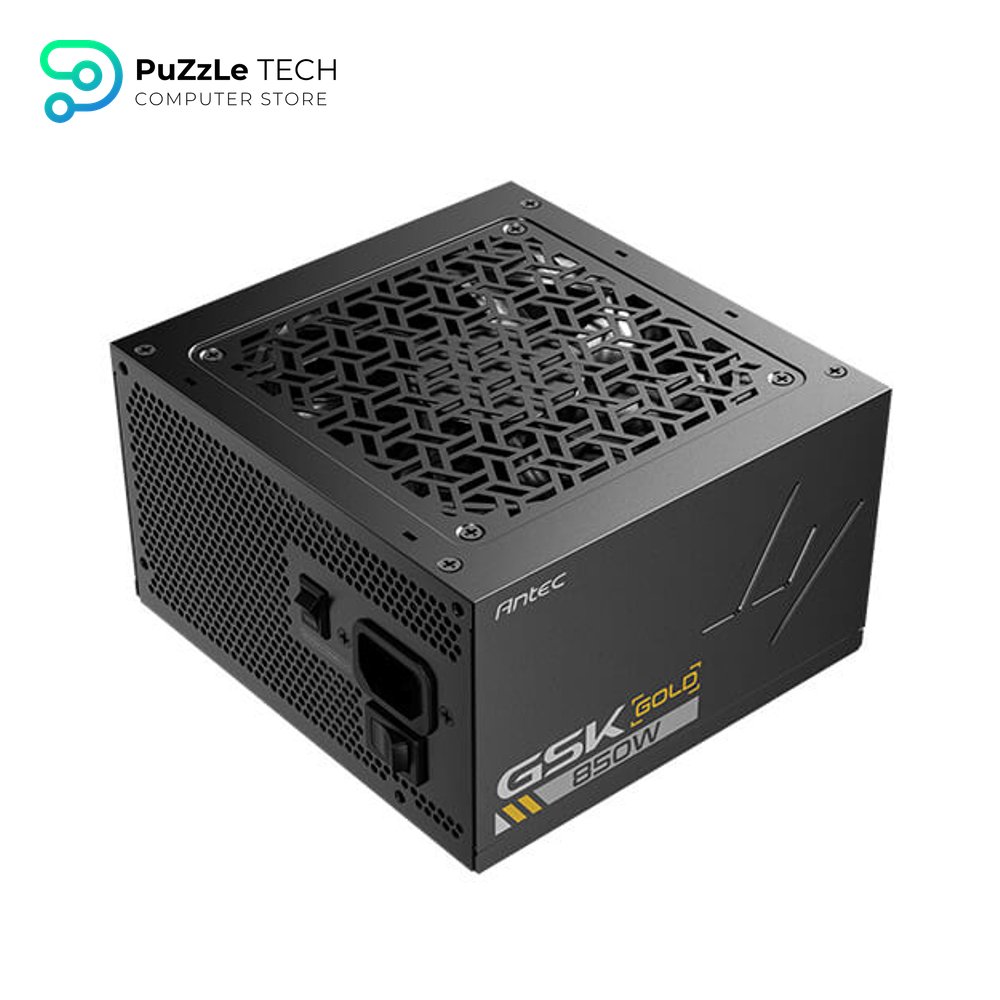 Antec GSK850 ATX3.1 850W 80+ Gold Fully Modular Power Supply - Native 12V-2x6 (12VHPWR) PCIe 5.1 Connector - 100% Japanese Capacitors - Zero RPM Mode - 120mm FDB Silent Fan - 10-Year Warranty 3
