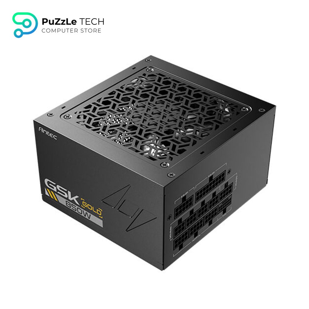 Antec GSK850 ATX3.1 850W 80+ Gold Fully Modular Power Supply - Native 12V-2x6 (12VHPWR) PCIe 5.1 Connector - 100% Japanese Capacitors - Zero RPM Mode - 120mm FDB Silent Fan - 10-Year Warranty 8