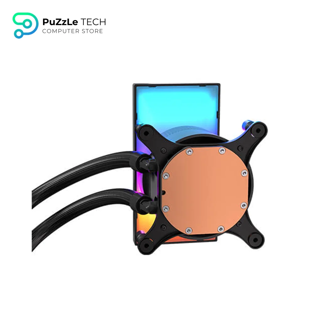 ANTEC Vortex View 360 AIO Liquid CPU Cooler - 5 IPS Screen - 3x120mm PWM Fans - Customizable Display - RGB Backglow System 6