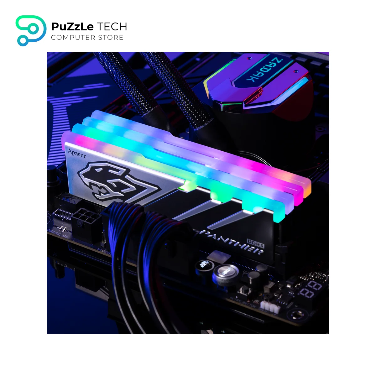 Apacer Panther DDR5 RGB 32GB (2x16GB) CL40 PC RAM DDR5 5200 Desktop Memory Module 3