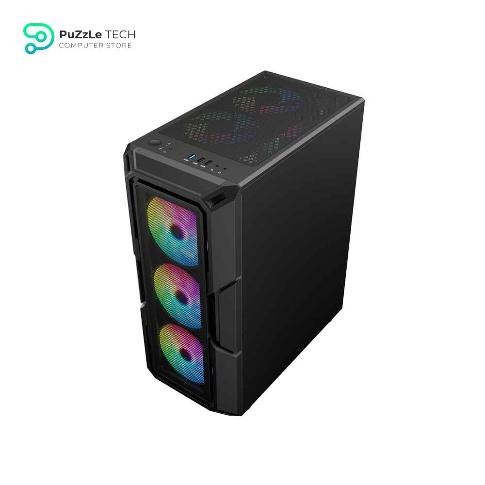 ARKTEK AK-NOVA BLACK CASE 4FAN ARGB + PSU 750W +80 WHITE 3