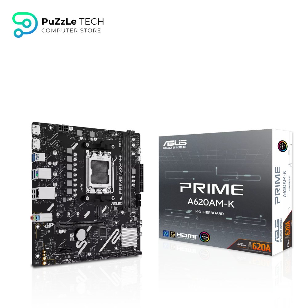 ASUS PRIME A620AM-K DDR5 AM5 MOTHERBOARD