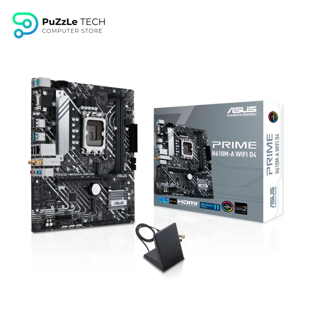 ASUS PRIME H610M-A WIFI D4-Micro-ATX Motherboard