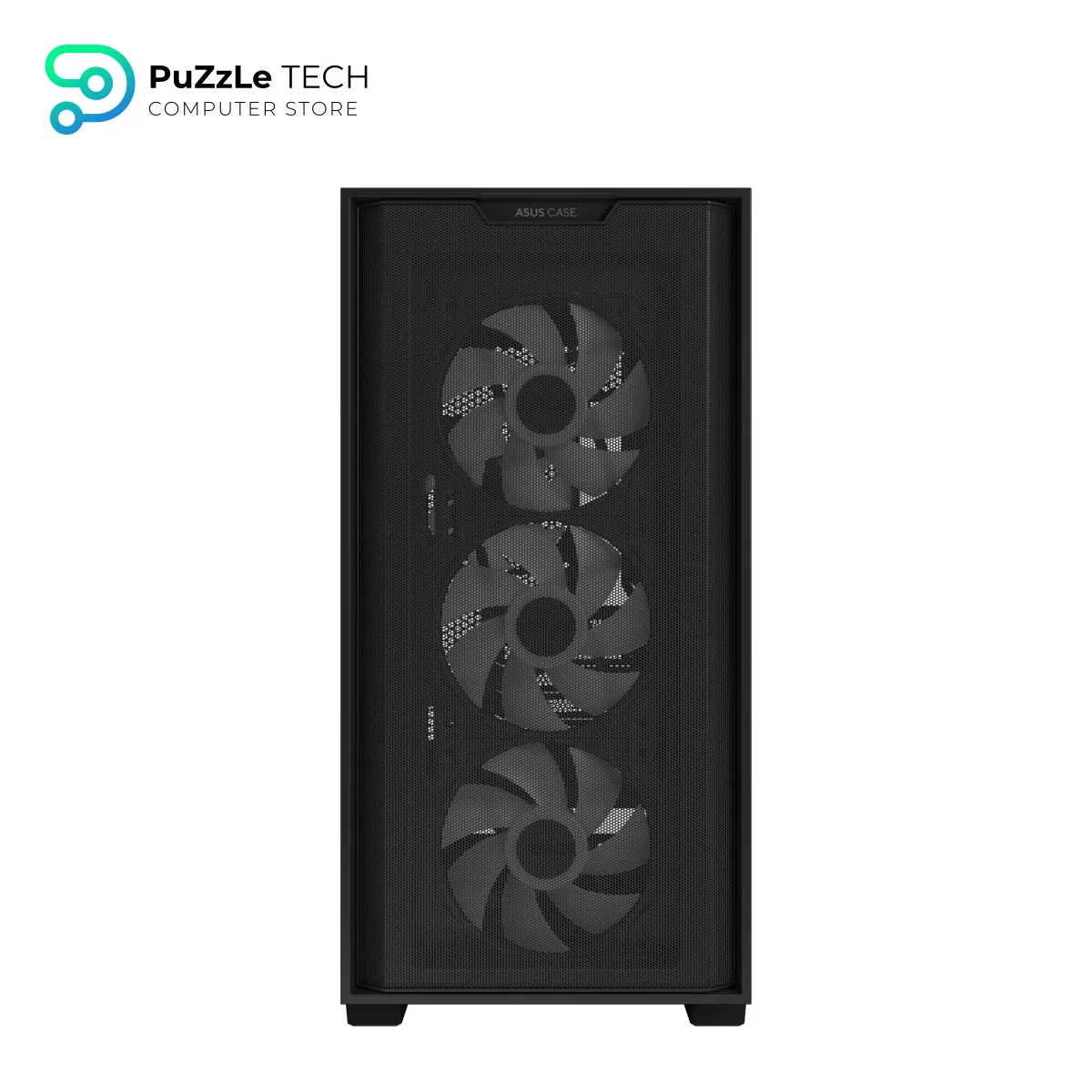 ASUS A21 PLUS microATX PC Case - Hidden Connectors - Ample Cable Management - Mesh Front-panel - Micro-ATX - Mini-ITX - BTF Motherboard Compatible - 5 Expansion Slots - Pre-installed Fans - Black 3