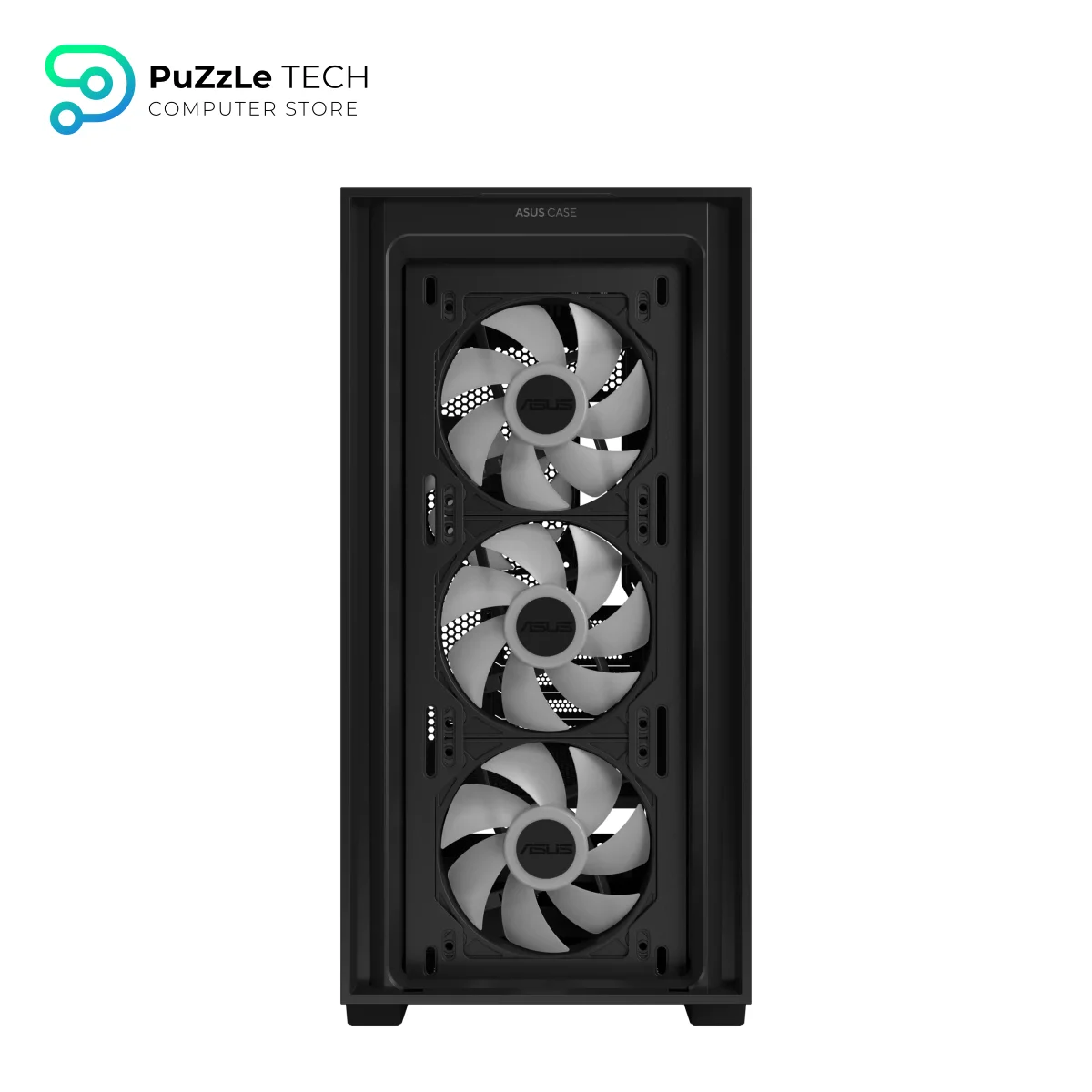 ASUS A21 PLUS microATX PC Case - Hidden Connectors - Ample Cable Management - Mesh Front-panel - Micro-ATX - Mini-ITX - BTF Motherboard Compatible - 5 Expansion Slots - Pre-installed Fans - Black 4