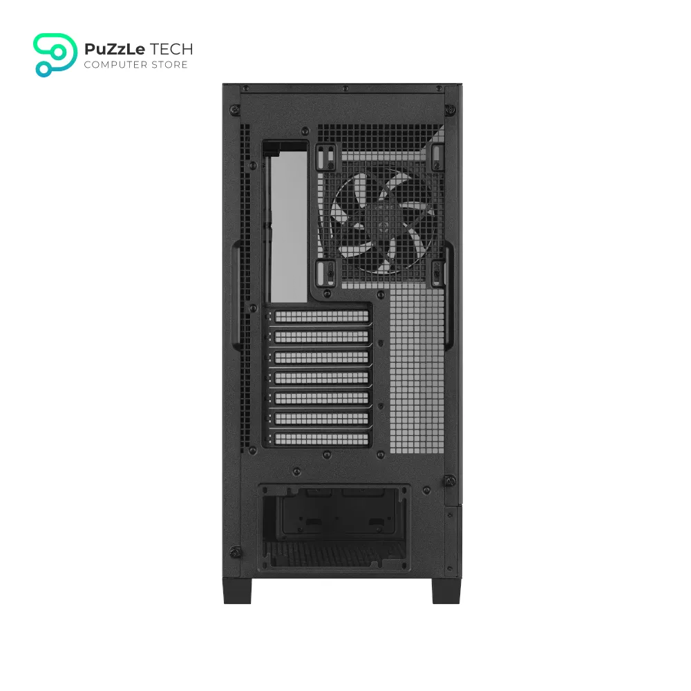 ASUS A31 Plus TG ARGB Black ATX PC Case (Pre-Installed ARGB Fans - Glass Front Panel - Compatible with Hidden Port Motherboards - 360mm Radiators - 380mm Graphics - Black) 16