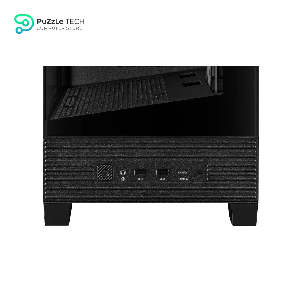 ASUS A31 Plus TG ARGB Black ATX PC Case (Pre-Installed ARGB Fans - Glass Front Panel - Compatible with Hidden Port Motherboards - 360mm Radiators - 380mm Graphics - Black) 10