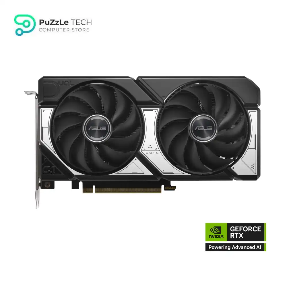 ASUS Dual GeForce RTX 5060 Ti 16GB GDDR7 OC Edition (PCIe 5.0 - 16GB GDDR7 - DLSS 4 - HDMI 2.1b - DisplayPort 2.1b - 2.5-slot design - Axial-tech fan design - 0dB technology)