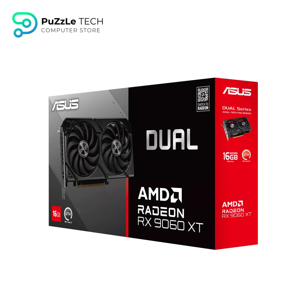 ASUS Dual Radeon RX 9060 XT 16GB GDDR6 3