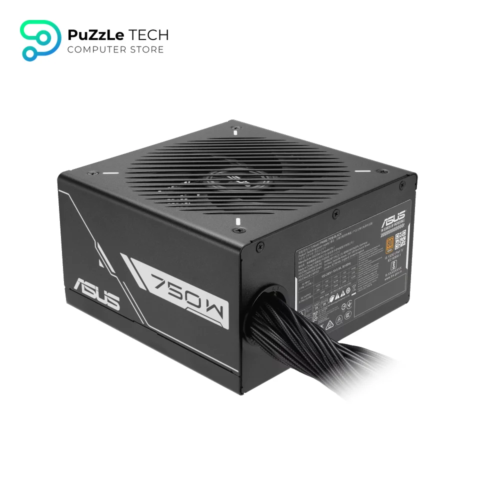 ASUS Prime 750W Bronze PSU Black ATX 80 Plus Bronze Active PFC 62.5A On 12V 3x 6 2-Pin GPU 6x SATA Full Protection 12