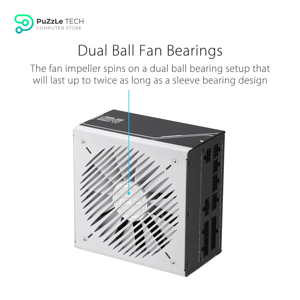 ASUS Prime 850W Gold (850 Watt - ATX 3.0 Compatible - Fully Modular Power Supply - 80+ Gold Certified - Dual Ball Bearings - Two Color Options in One) 4
