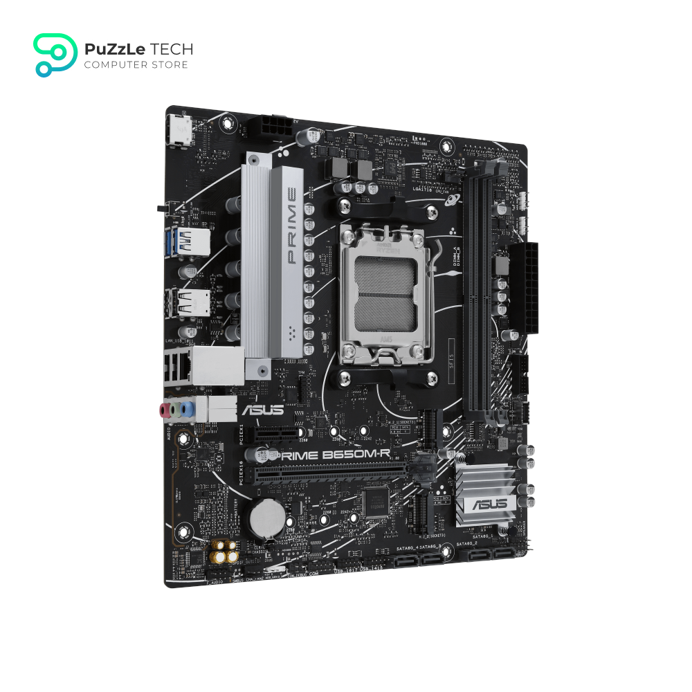 ASUS PRIME B650M-R AMD DDR5, AMD B650, AM5, Micro ATX, 2 DDR5, HDMI, 2.5G LAN, PCIe4, 2x M.2 3