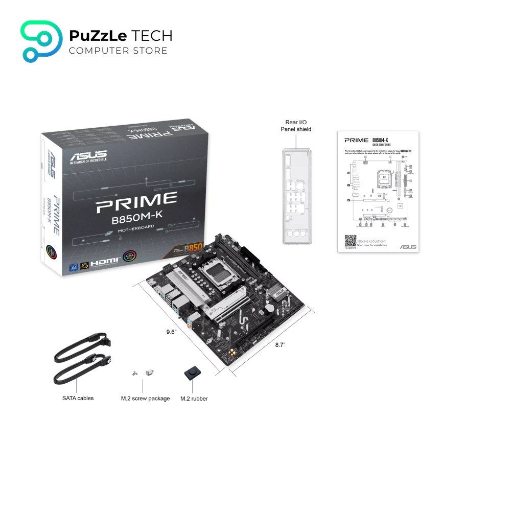 ASUS PRIME B850M-K AM5 AMD Motherboard 7