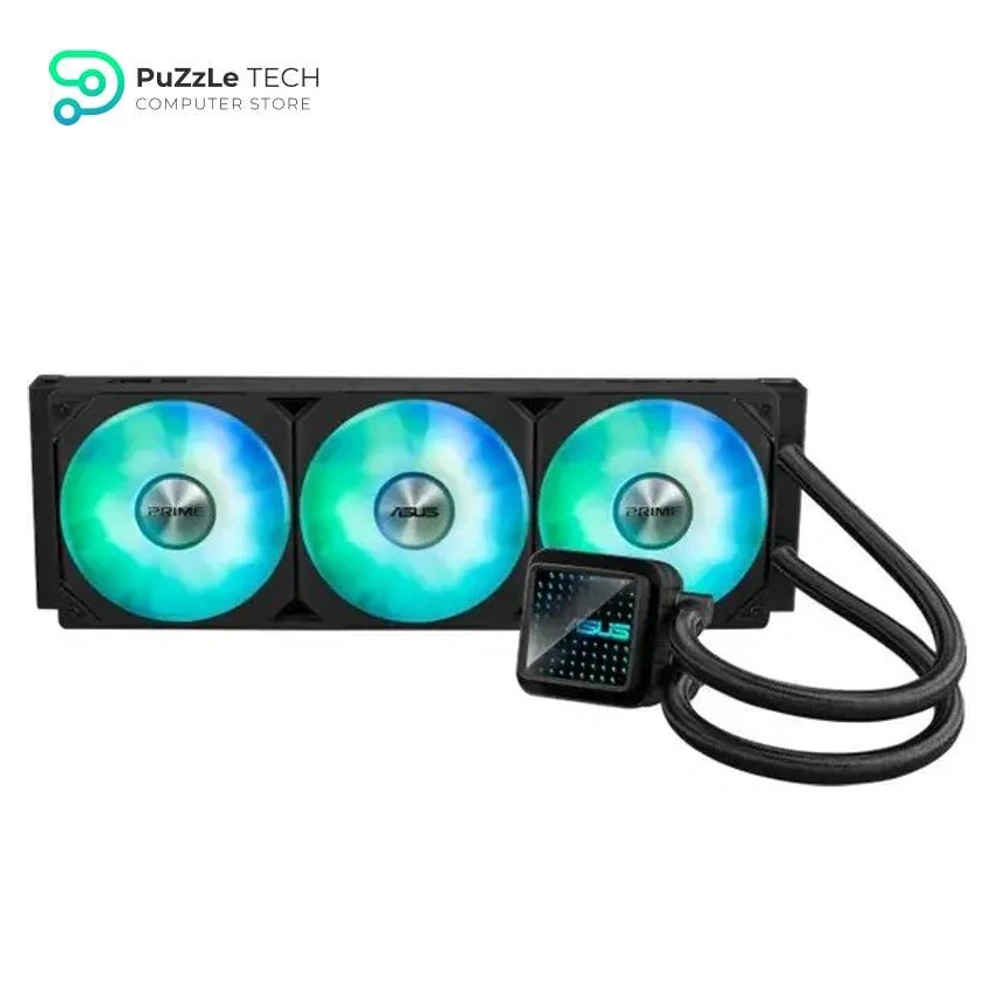 ASUS Prime LC 360 ARGB - All-in-One CPU Liquid Cooler with CPU Contact Zone and Finned Channels - Water Block with Infinite Mirror Lenses and ARGB Fans 2