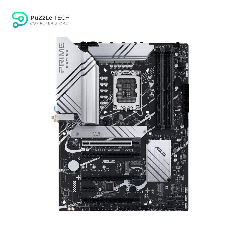 ASUS Prime Z790-P WiFi LGA 1700(Intel® 13th &12th Gen) ATX Motherboard (PCIe 5.0,DDR5,14+1 Power Stages,3X M.2,WiFi 6,Bluetooth v5.2,2.5Gb LAN, Front Panel USB 3.2 Gen 2 Type-C®, Thunderbolt™ 4/USB4) 2