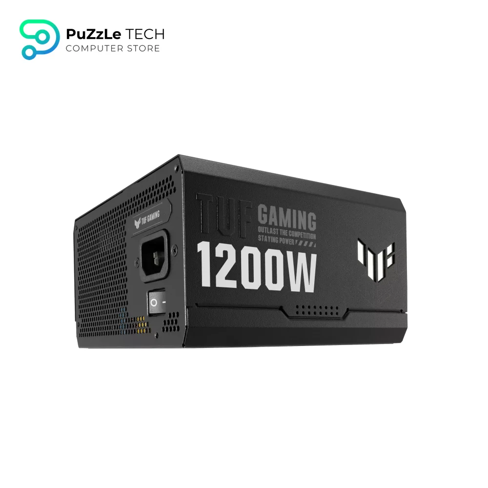 ASUS TUF Gaming 1200W Gold - 1200 Watt - ATX 3.0 Compatible Fully Modular Power Supply - 80+ Gold Certified - Military-grade Components - Dual Ball Bearing - Axial-tech Fan - PCB Coating 3