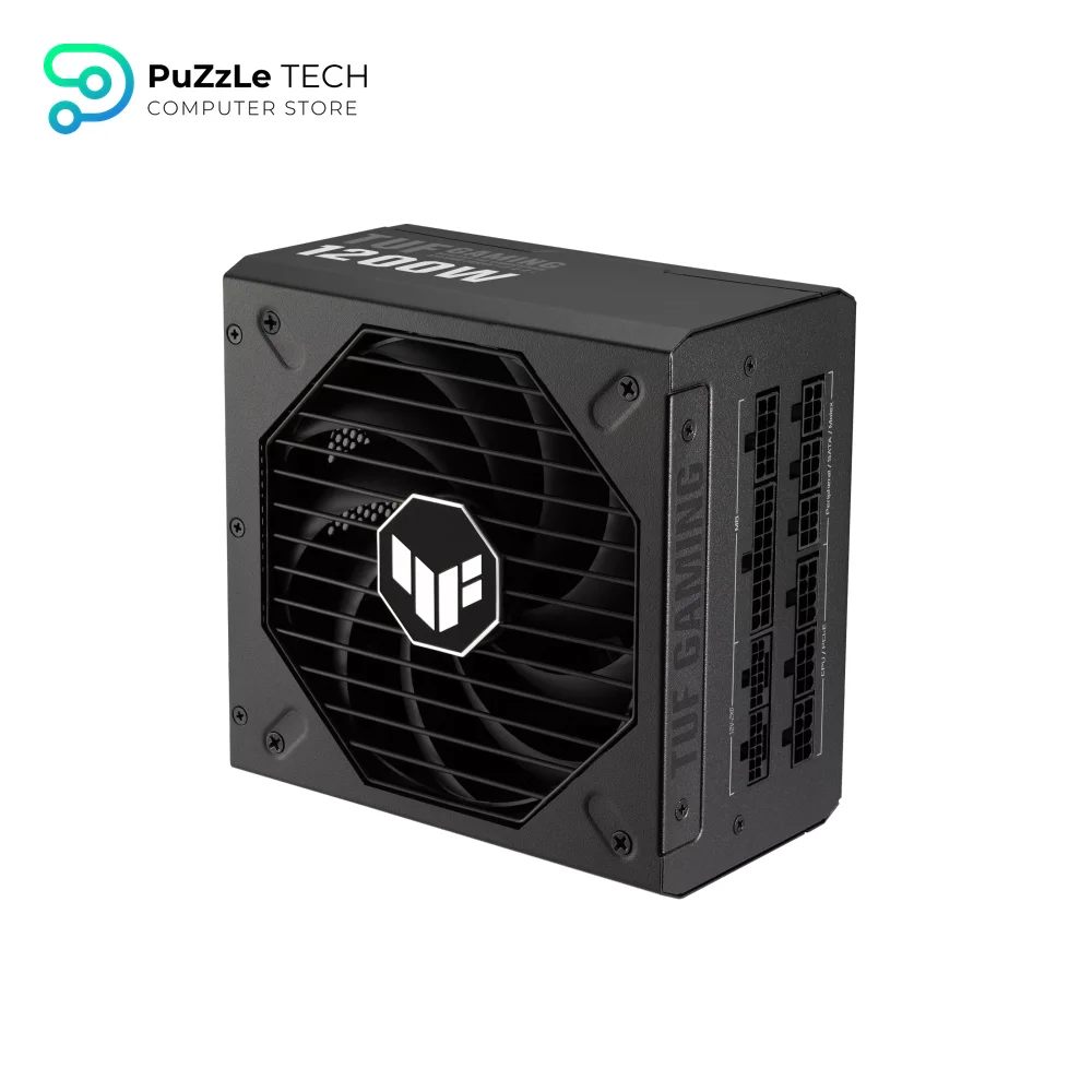 ASUS TUF Gaming 1200W Gold - 1200 Watt - ATX 3.0 Compatible Fully Modular Power Supply - 80+ Gold Certified - Military-grade Components - Dual Ball Bearing - Axial-tech Fan - PCB Coating 12