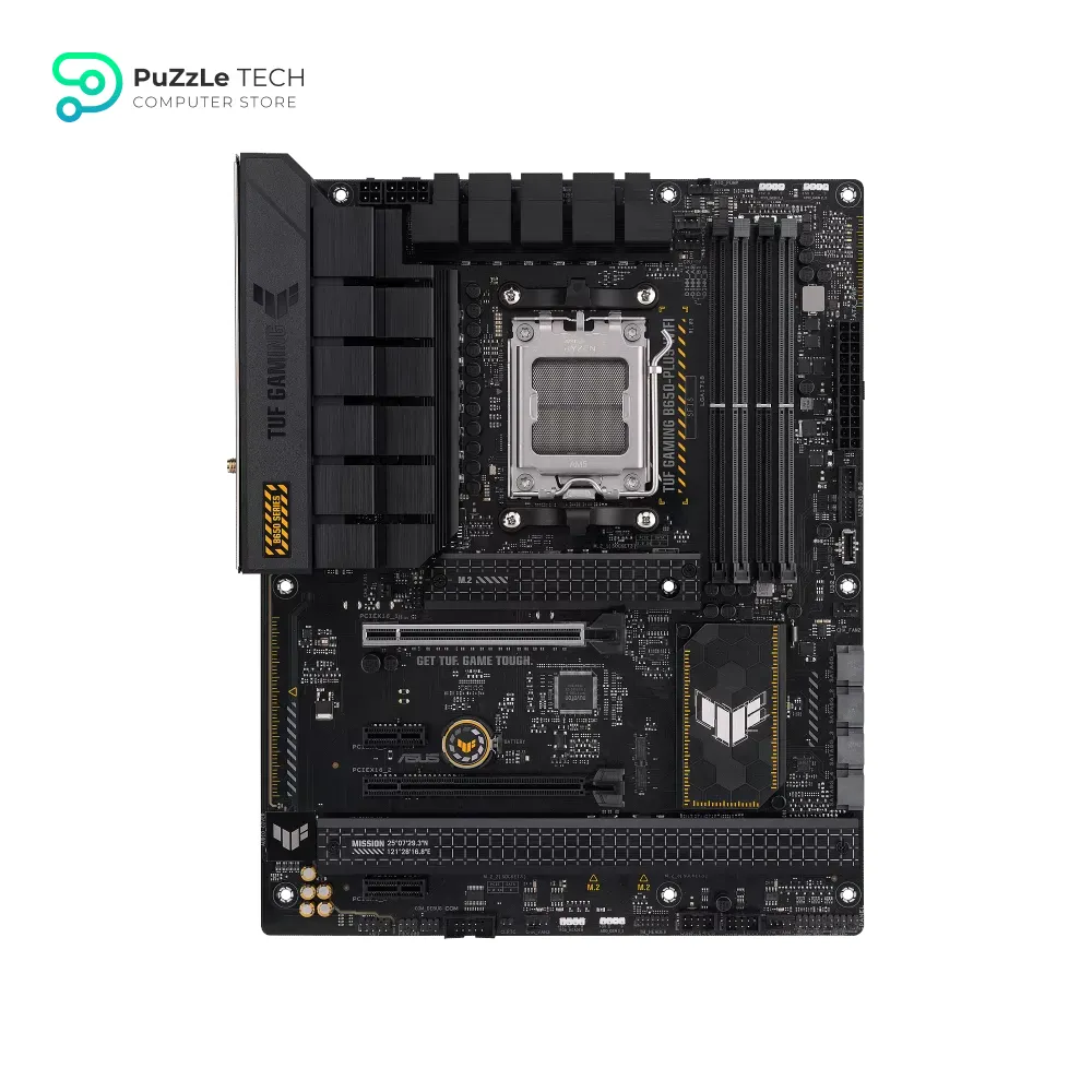 ASUS TUF GAMING B650-PLUS WIFI DDR5, Socket AM5, Ryzen 7000, ATX, DDR5, PCIe 5.0 M.2, WiFi 6, USB4 and Aura Sync Compatibility - AMD B650 Motherboard 2