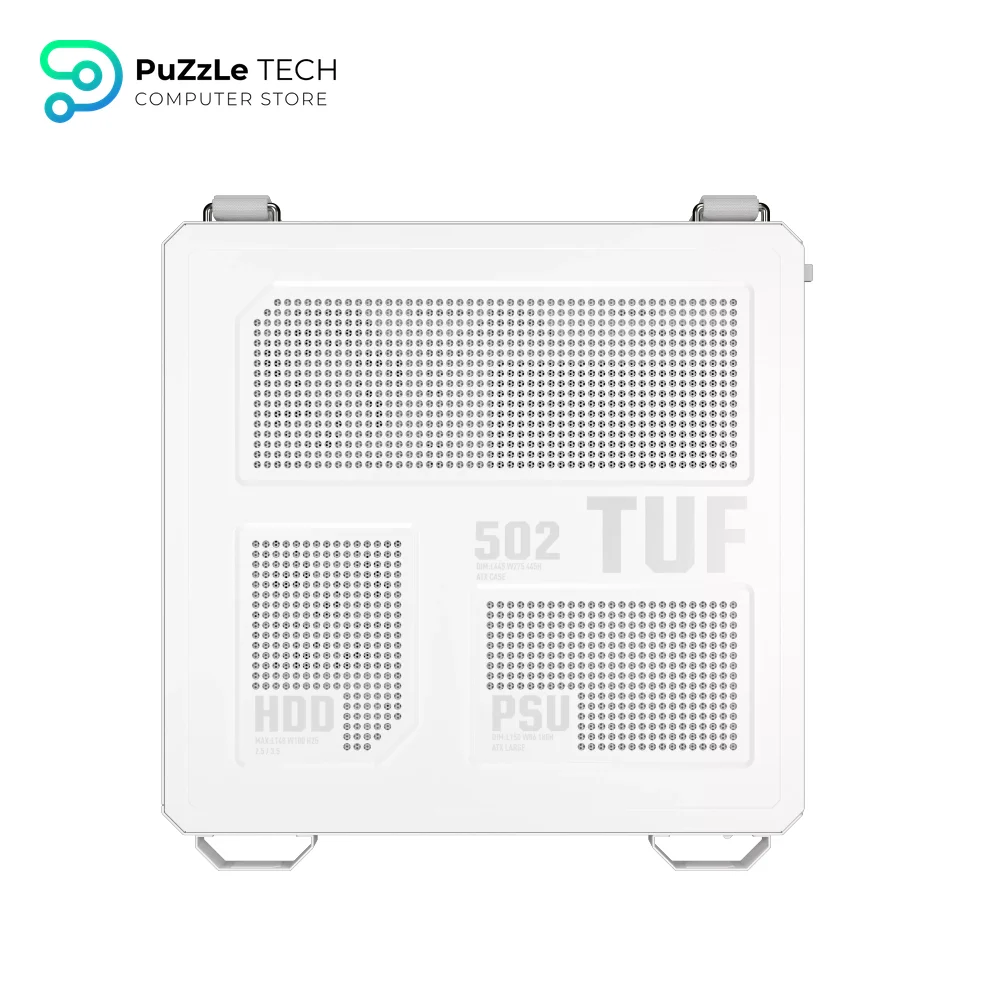 ASUS TUF Gaming GT502 Horizon TG ARGB White Mid Tower Case 5