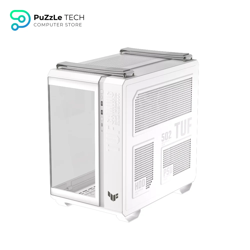 ASUS TUF Gaming GT502 Horizon TG ARGB White Mid Tower Case 4